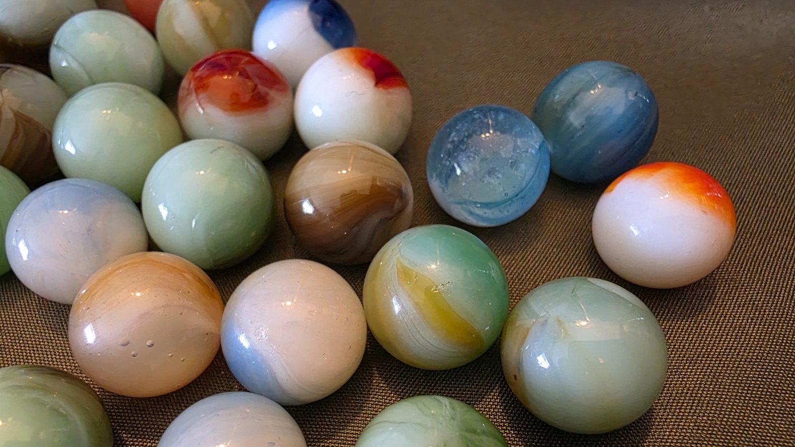 Vintage Marble Lot Master possibly others Beautiful Marbles M/NM Lot 5 Free Ship