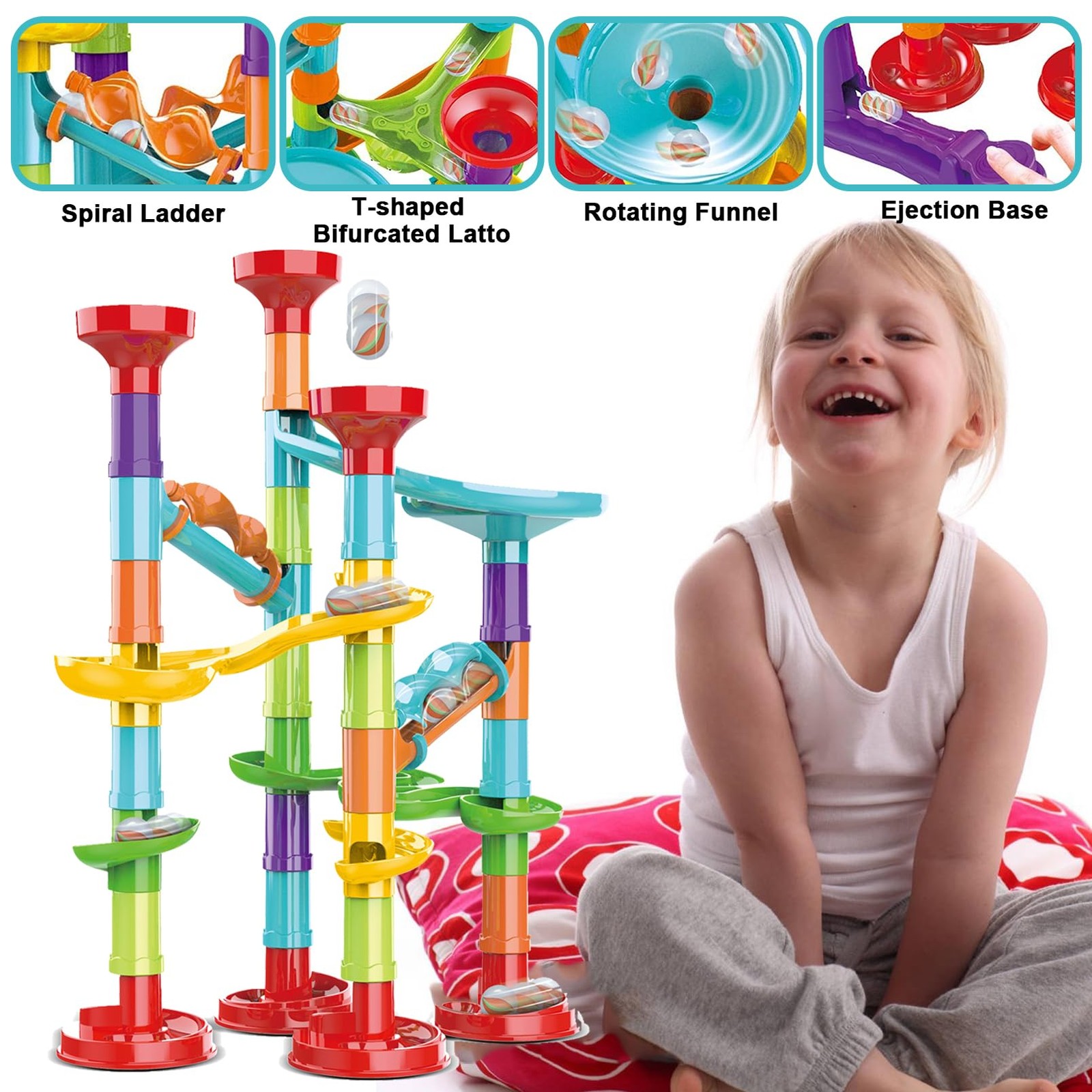 ailixinda 50 PCS Marble Toy 2 inches x 3 x 0.5 inches, Multicolor