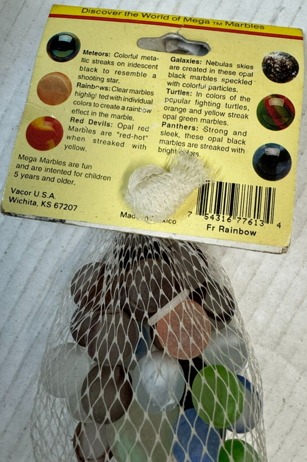 Mega Marbles Premium Quality Fr Rainbow Marbles The Collector Series
