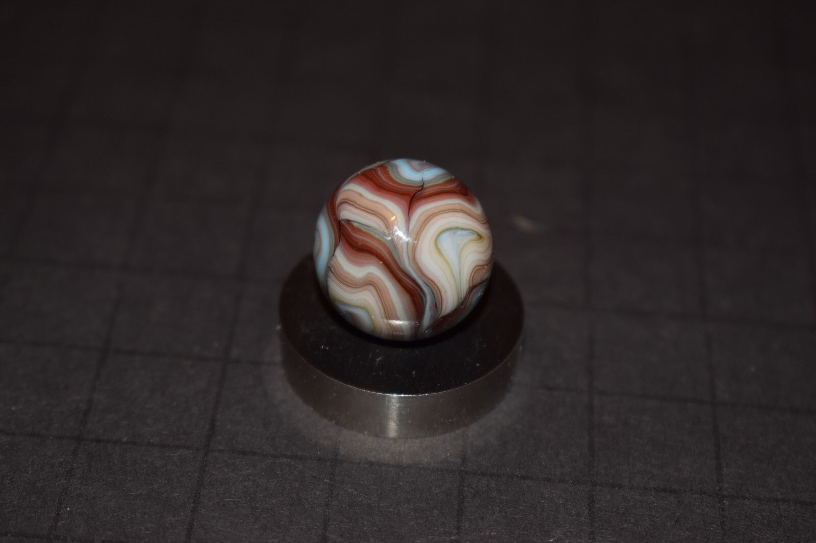💥 JABO Mamie’s Multi-Color Swirl Toy Marble Size .718″= 23/32″=18mm MINT💥
