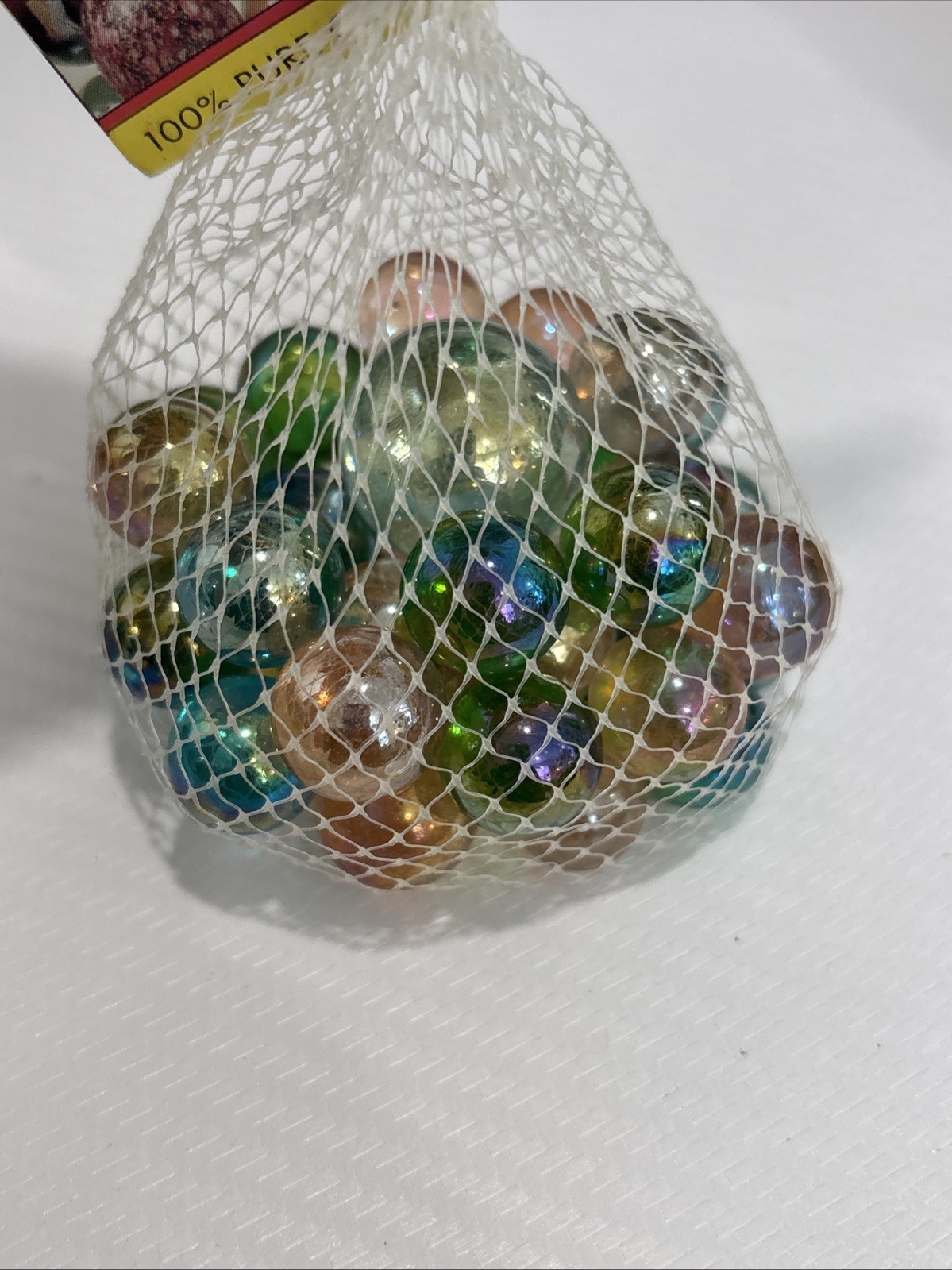 “SILVER” VACOR MEGA MARBLES Vintage 1990s Net Bag 35 16mm/1 25mm Shooter