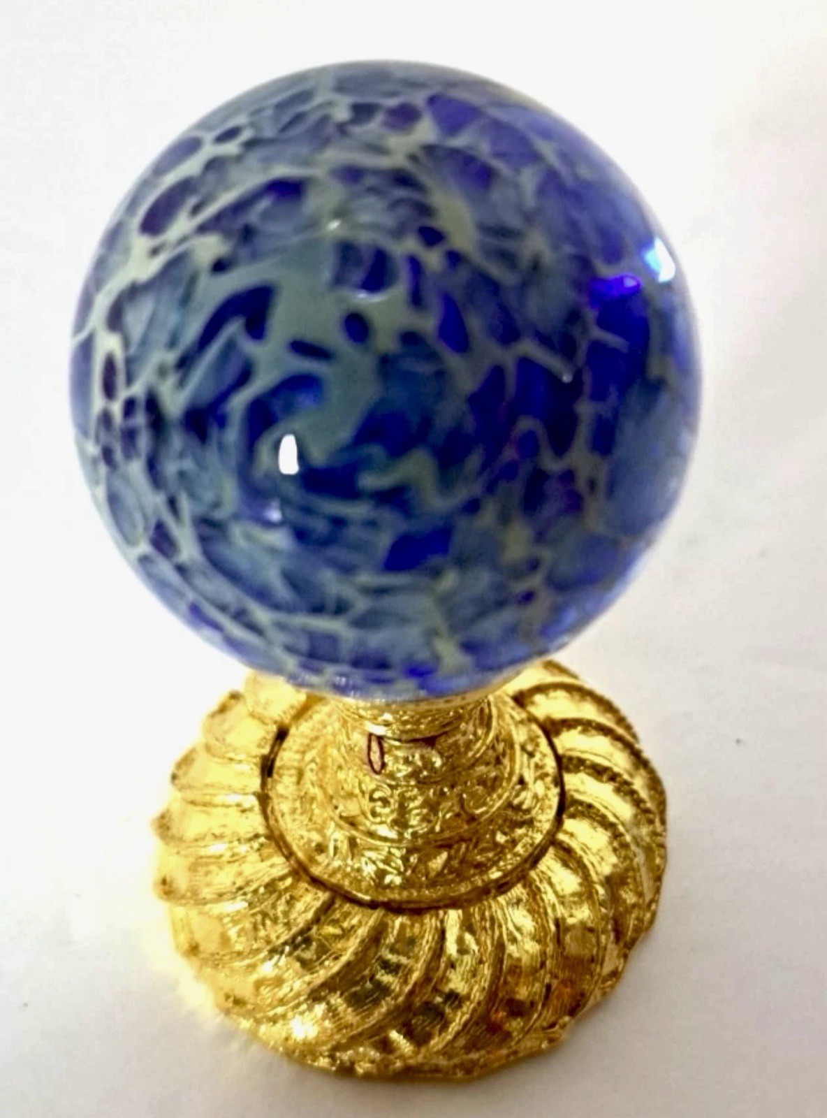 Mazet Studio’s Art Glass Dichroic Vortex Marble 1.6″