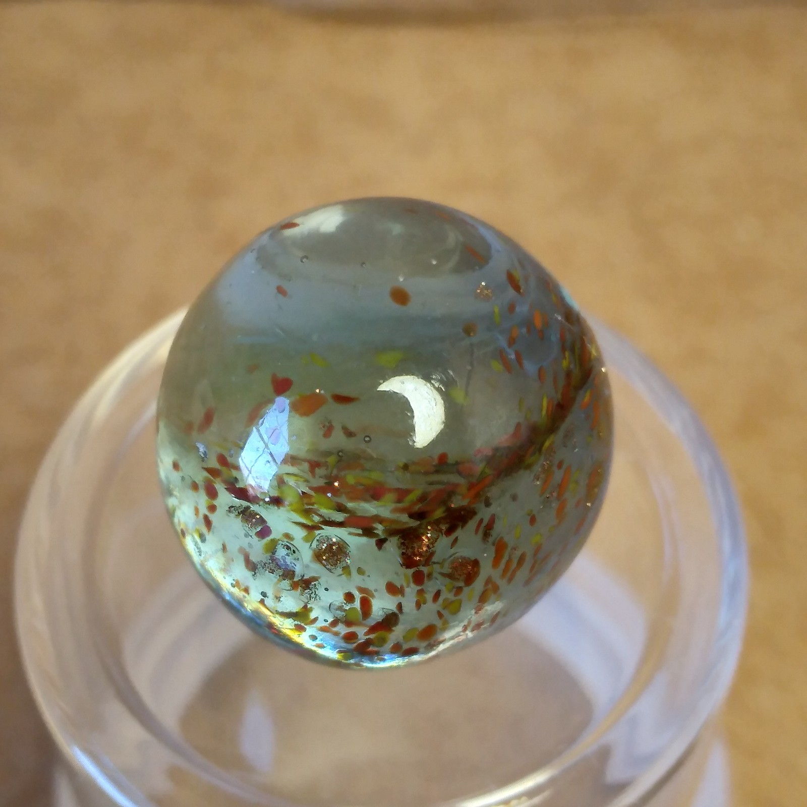 .60″ Marble- Vacor Jabo Christensen- Frit, Lutz, Glows- Guinea Atmosphere Style?