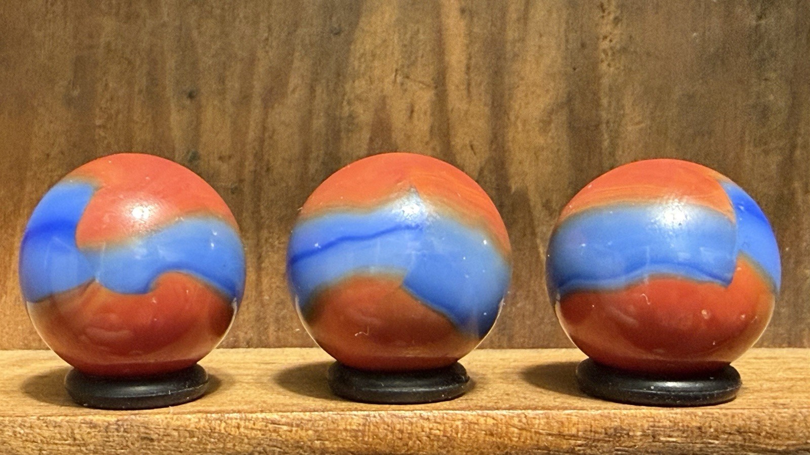 3 Marble King Spiderman Rainbow Marbles 19/32-5/8 Near Mint(+) to Mint(-) | 38