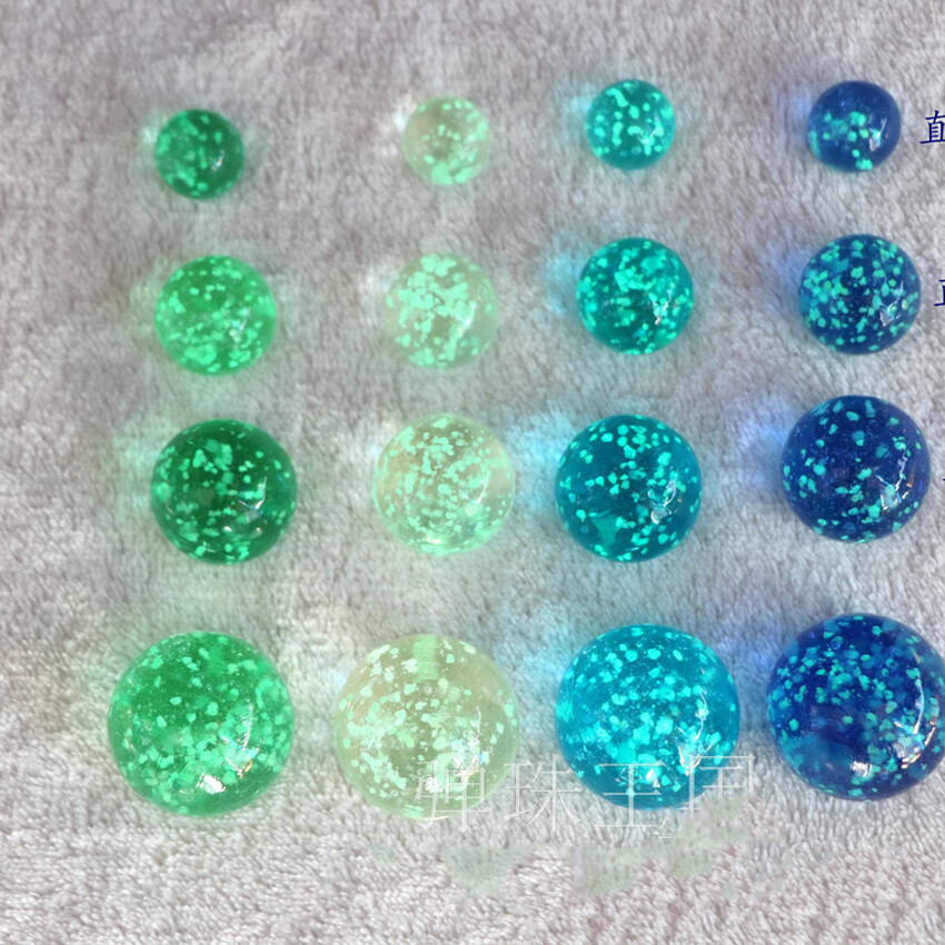 16/20/22/25/30mm Glow-in-the-Dark Balls Glass Ball Marbles Craft Decoration Ball