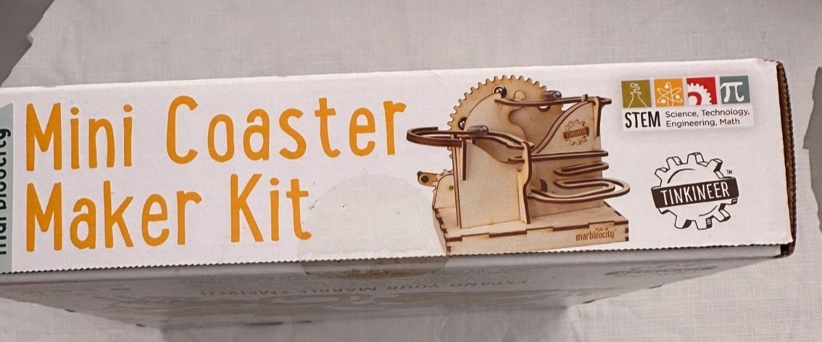 New Tinkineer Marbleocity Mini Coaster Maker Kit Ages 9+ Beg. STEM build 1-2 hr