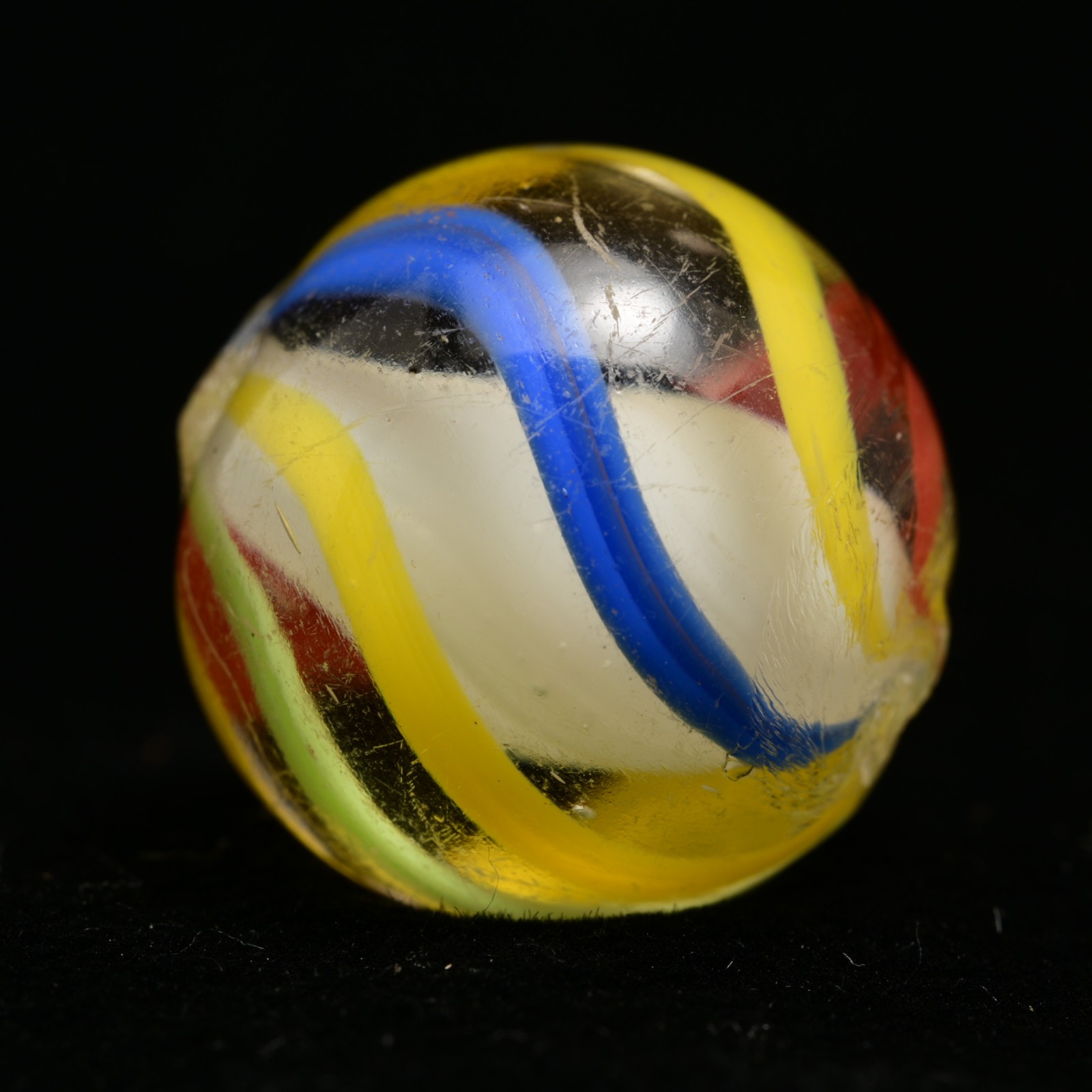 Solid Core German Handmade Antique Marble English Style Bright Band 17mm 21/32”