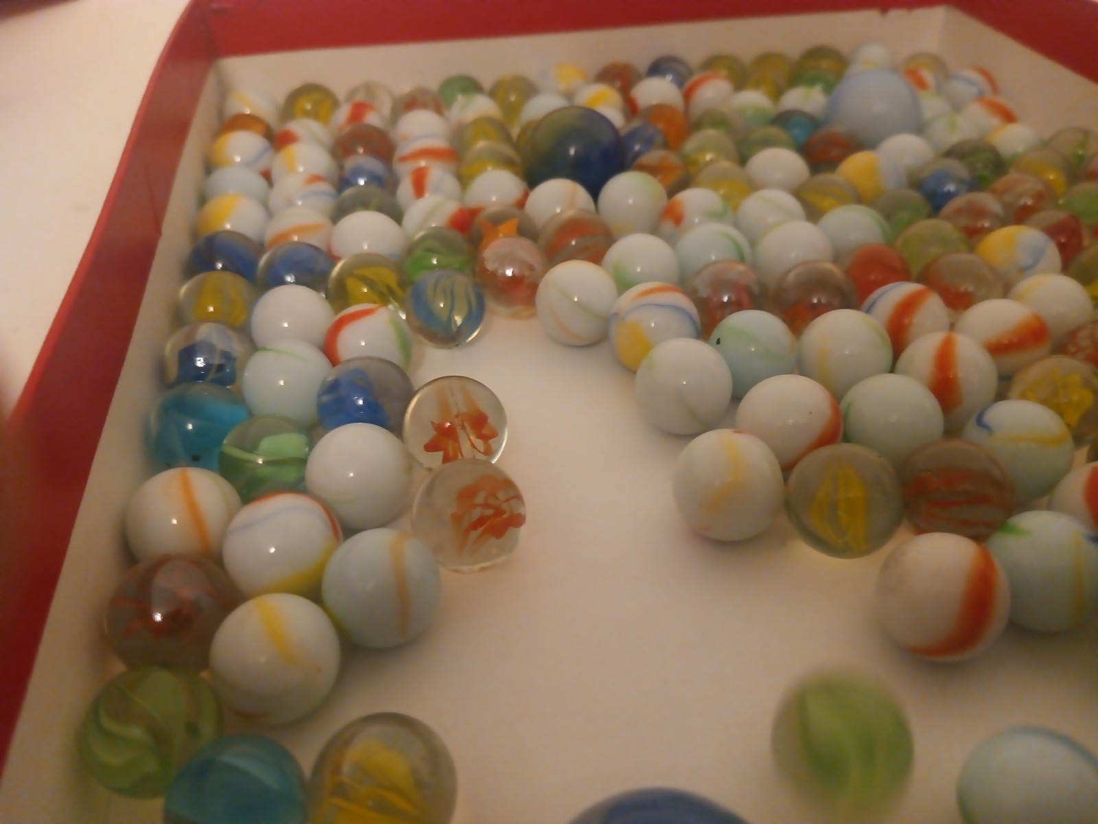 Vintage Marbles Lot Of 190 Cats Eye Others Estate Find 2 Lb 7 Oz