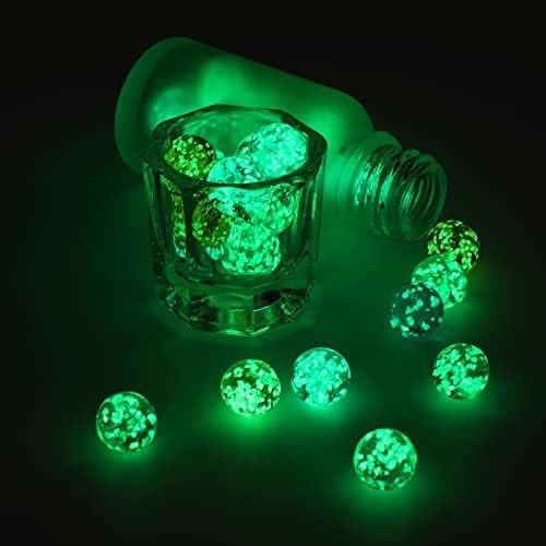 48 Pieces Marbles Glow in The Dark for Kids Mixed Colors Luminous Glass Marbl…