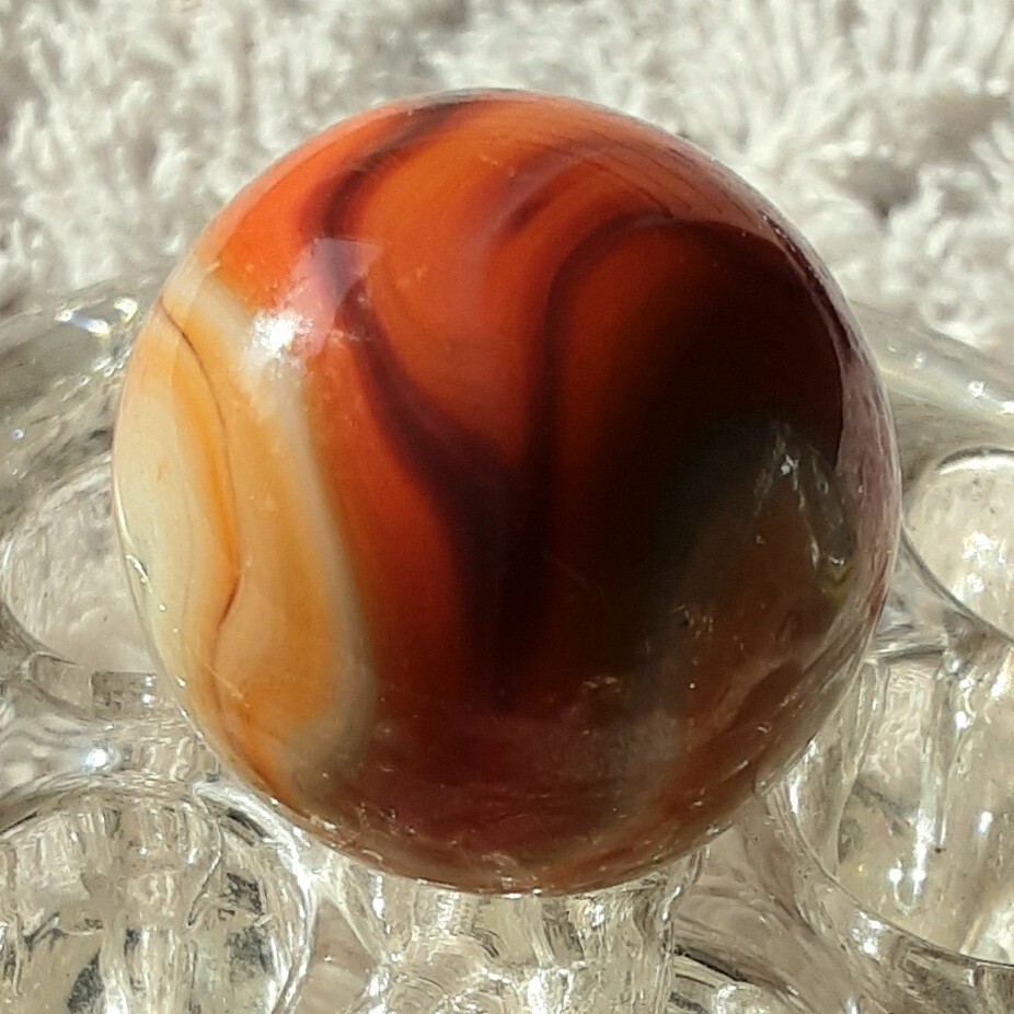 1″ Vacor or Jabo Multi Color Swirl Marble In Wet Mint Condition👌.