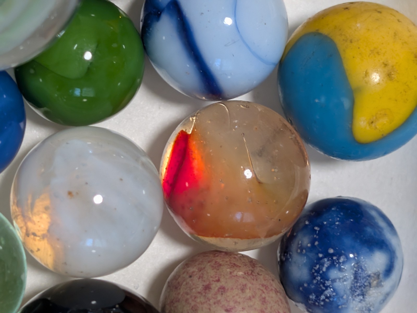 #3 Collectable Mint- Excellent Vintage Mixed Beautiful Marbles, 1930’S-1960’S