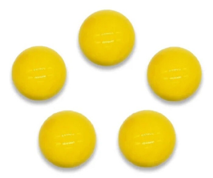 New for 2023! 16mm Opal Yellow Glass Player Marbles (5/8″) Pack of 50 Vacor
