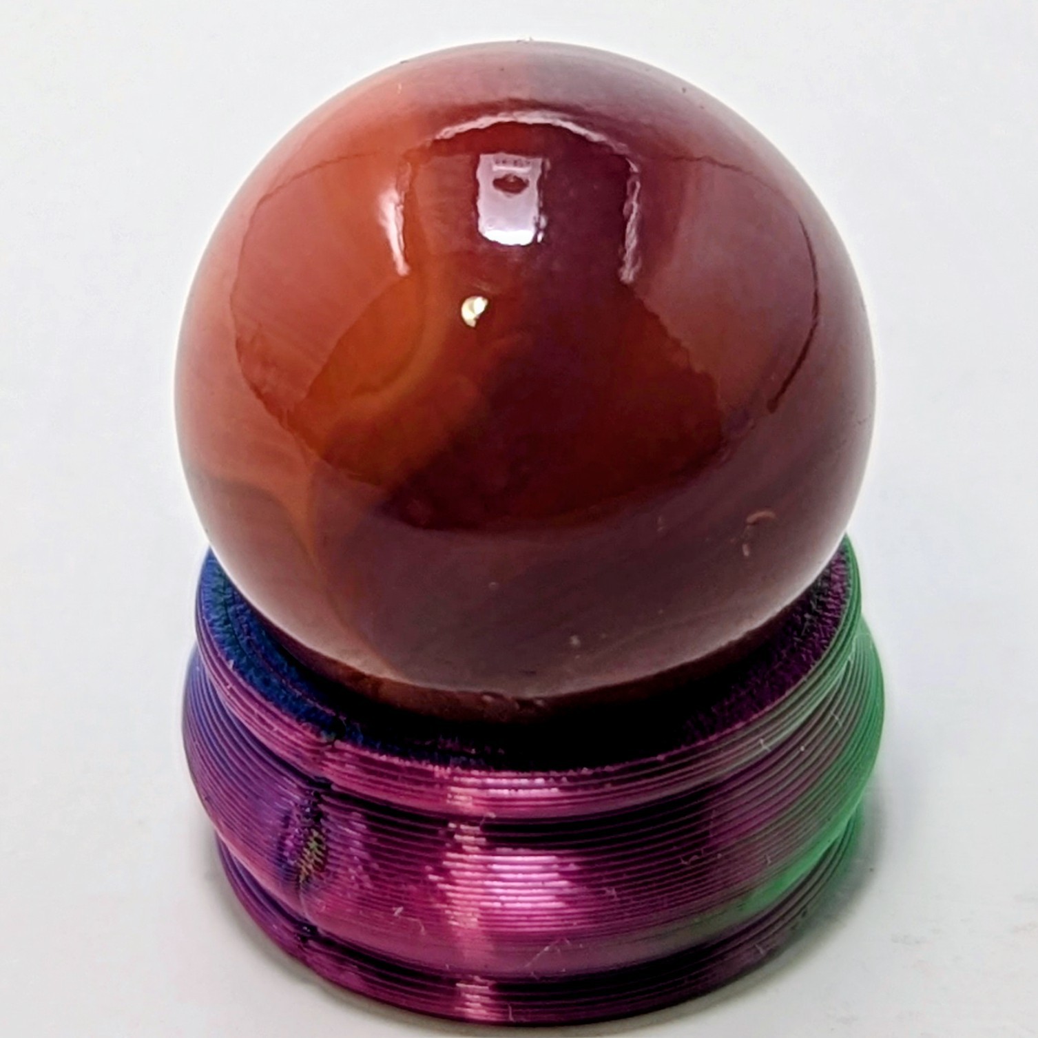 M. F. Christensen; Oxblood Brick, Very Rare 5/8″ .64″ Wet-Mint, Gorgeous