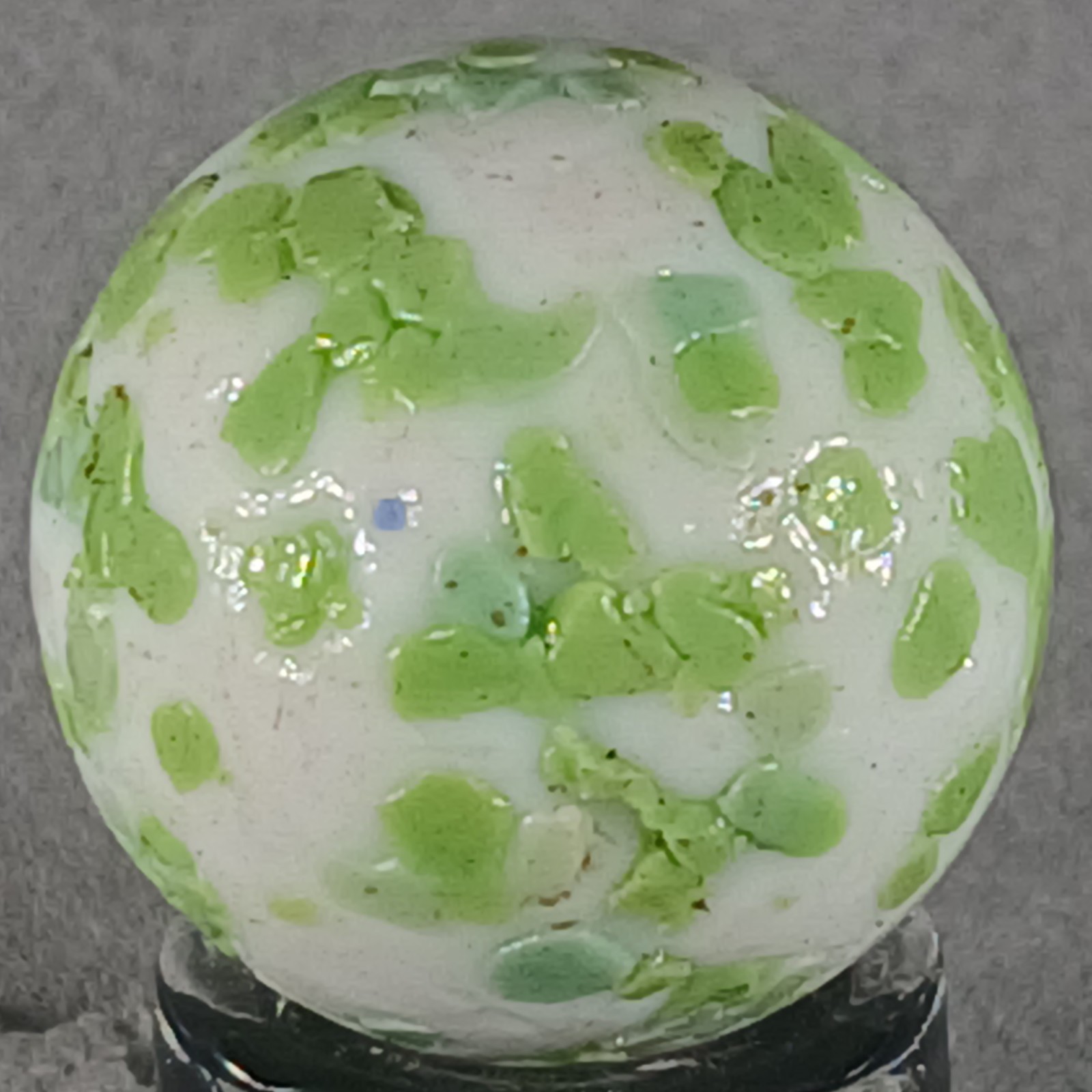 King Marbles White Cosmic .62 Inches Near-Mint Condition Combined Shipping