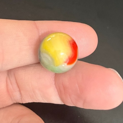 Vintage Marble Akro or Peltier? Vitro V? Multi-Colored from Old Estate (#25)