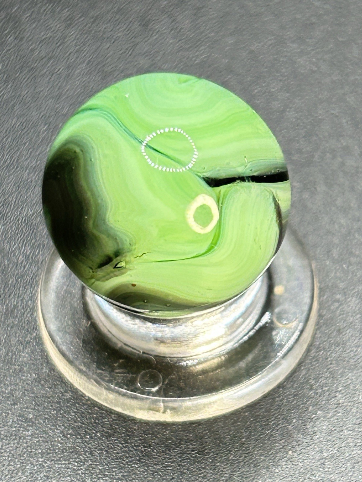 Vintage Alley Agate Pistachio Marble 0.629”