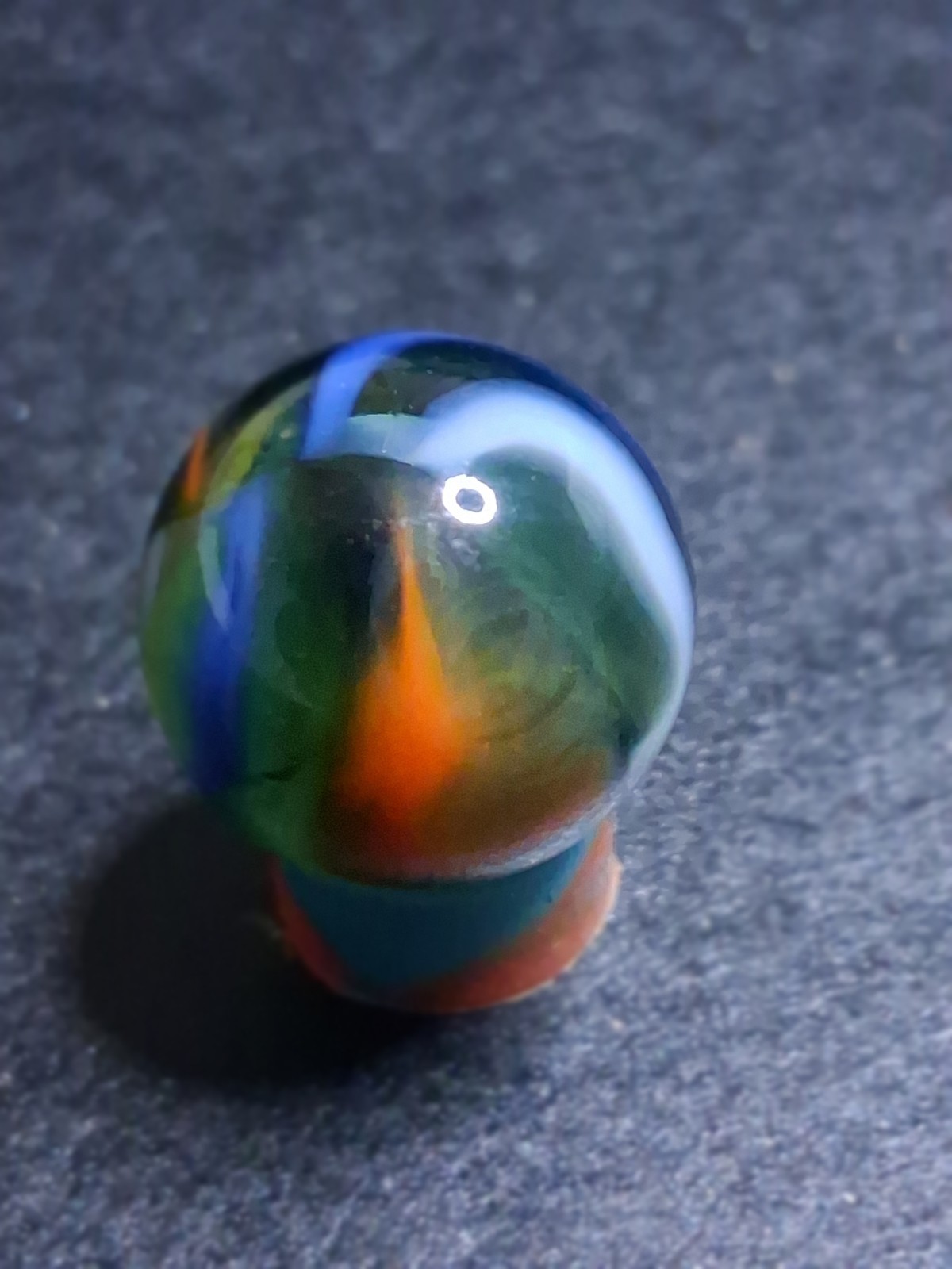 Peltier MCR Multi-Color Rainbow Transparent 5/8 Blue Orange White MINT Vintage