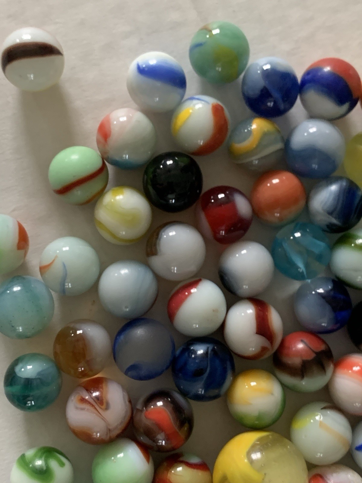 Vintage lot 125 Mixed Marbles – Collection Arkansas Flea Mart 35+ Years