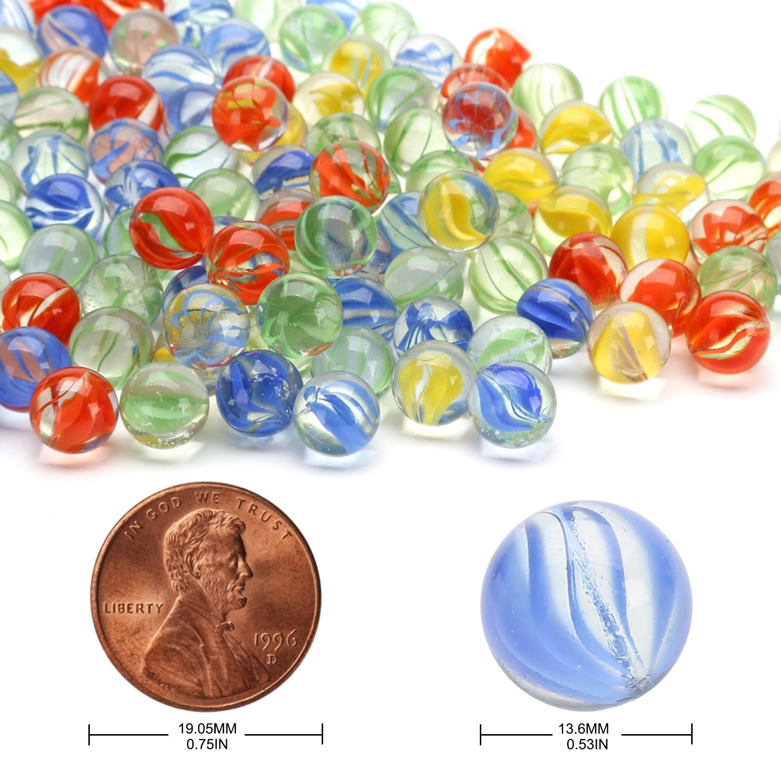 200Piece Cats Eyes Glass Marble/Sling Shot Ammo