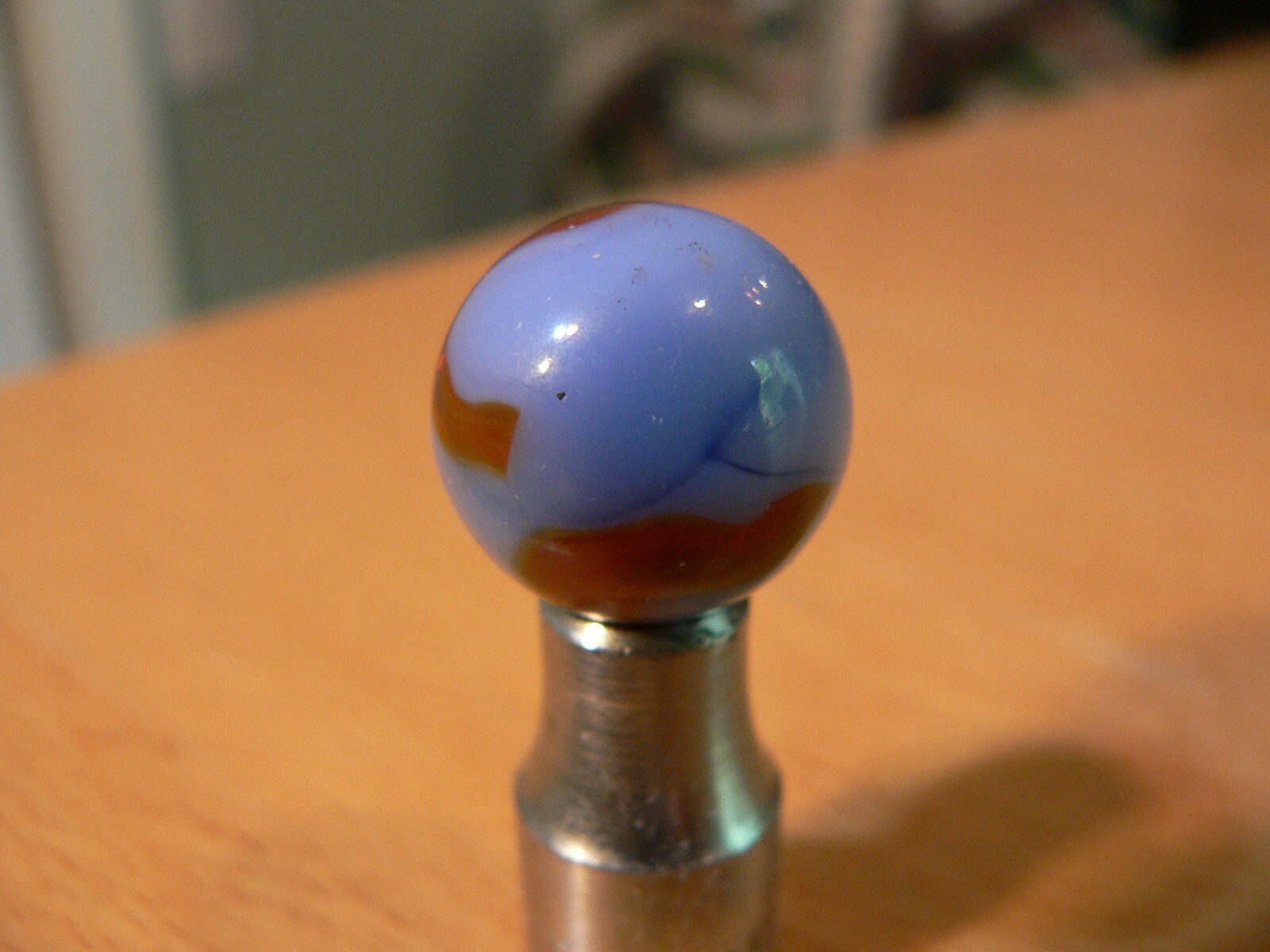 Vintage Pre 1960’s Marble 5/8″ Ravenswood/Alley Oxblood Superman Swirl