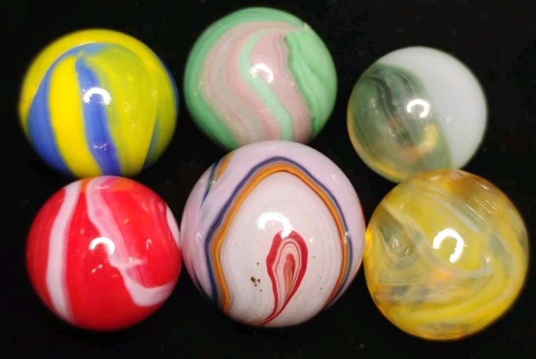 .74″-.59″ VINTAGE/MODERN MARBLES LOT🔥MINT/NM
