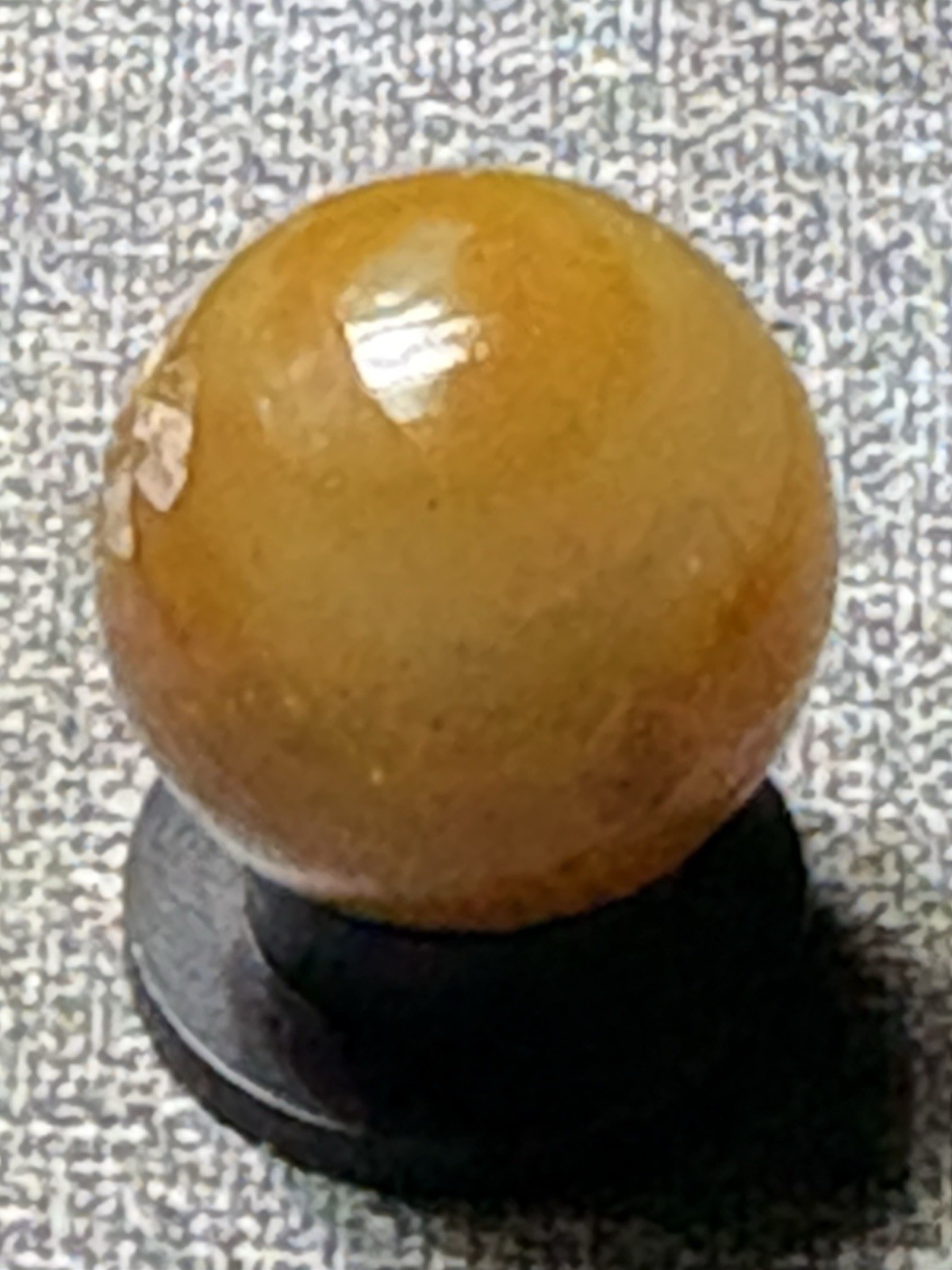 Vintage Faceted Handmade California Agate Marble .64”Tiny Fracture and Chip