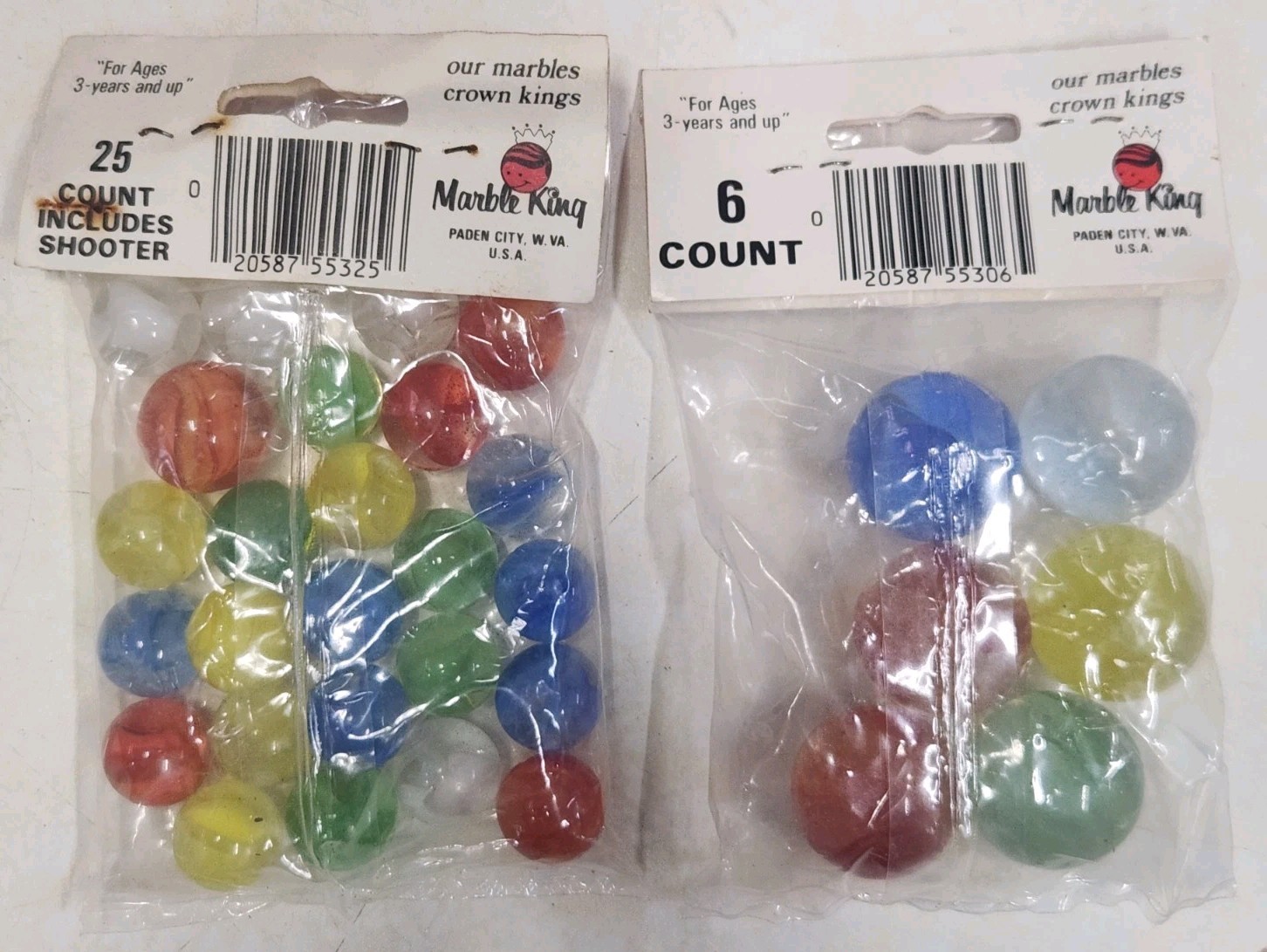 Vintage Marble King • 25 Count Includes Shooter & 6 Count Big Boy Lot