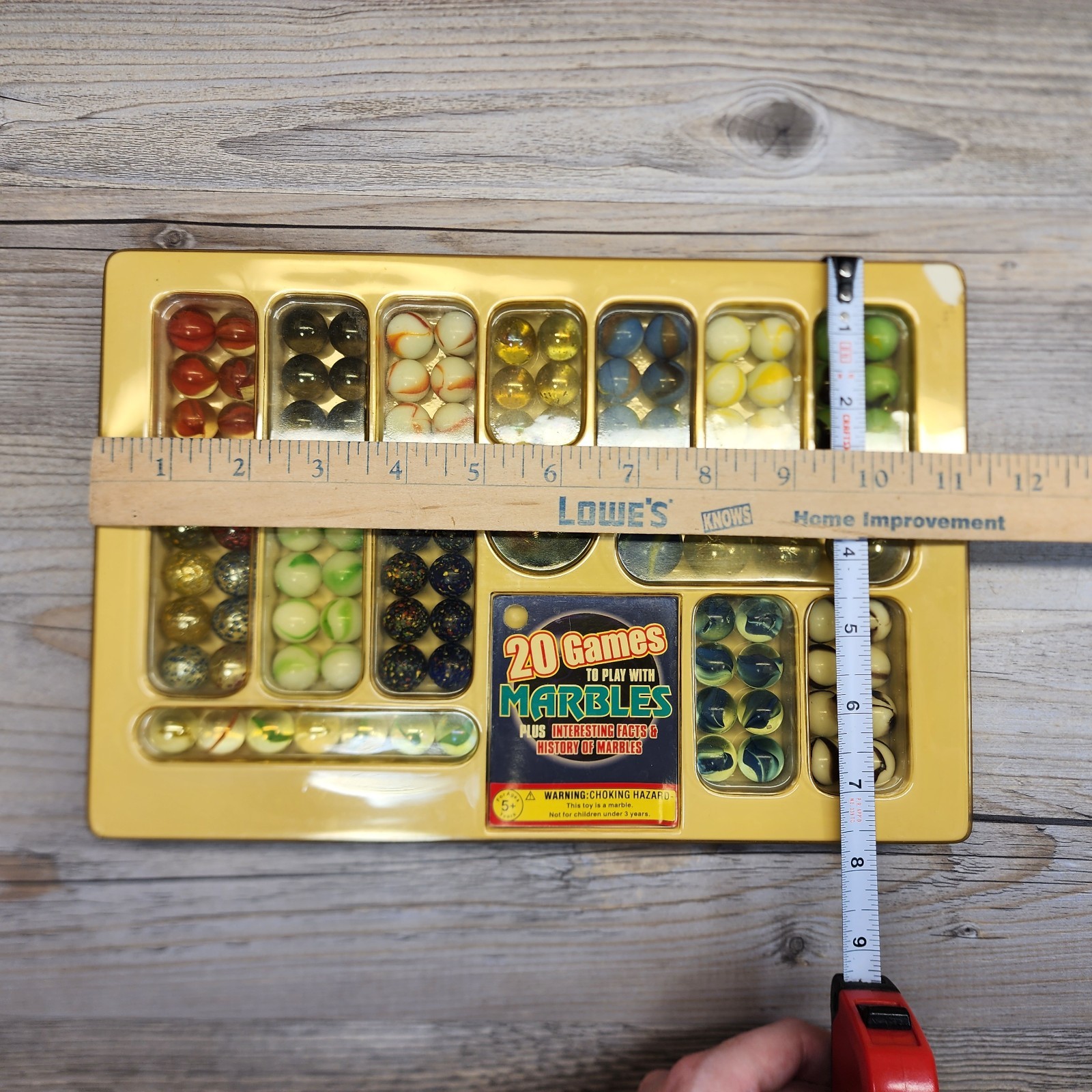 Vintage 1994 IMPERIAL MARVELOUS 106 MARBLES DELUXE SET Outer Box Missing