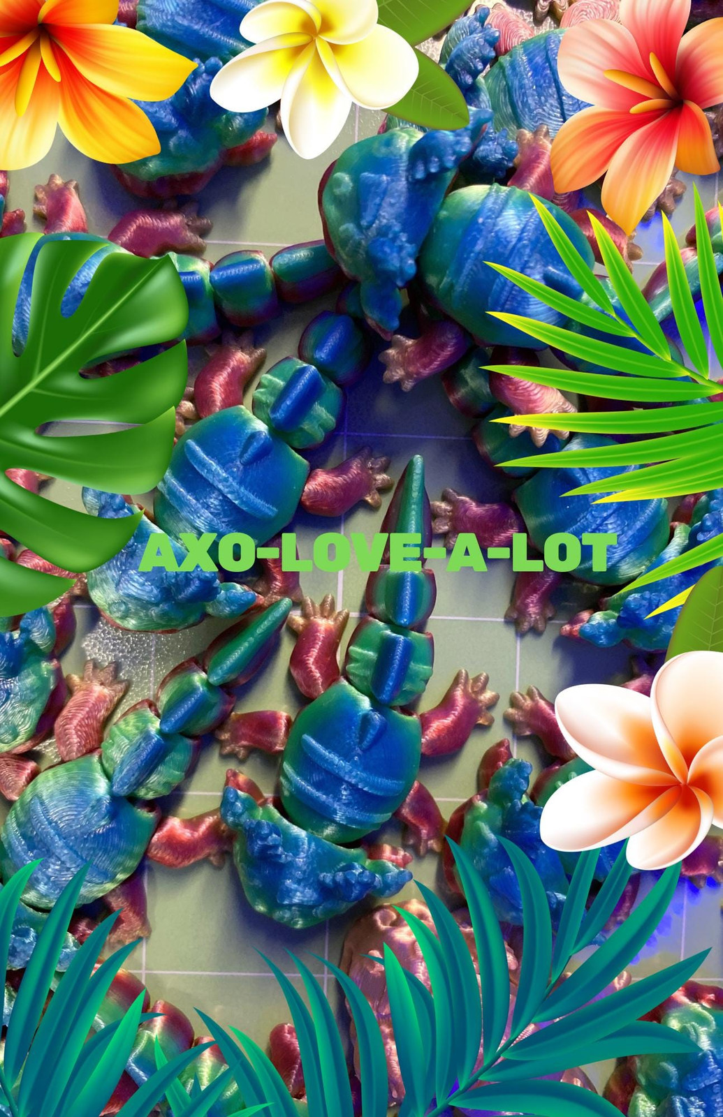 Axo-Love-A-Lot – 3D Printed Articulated Axolotl | Sensory Fidget Toy