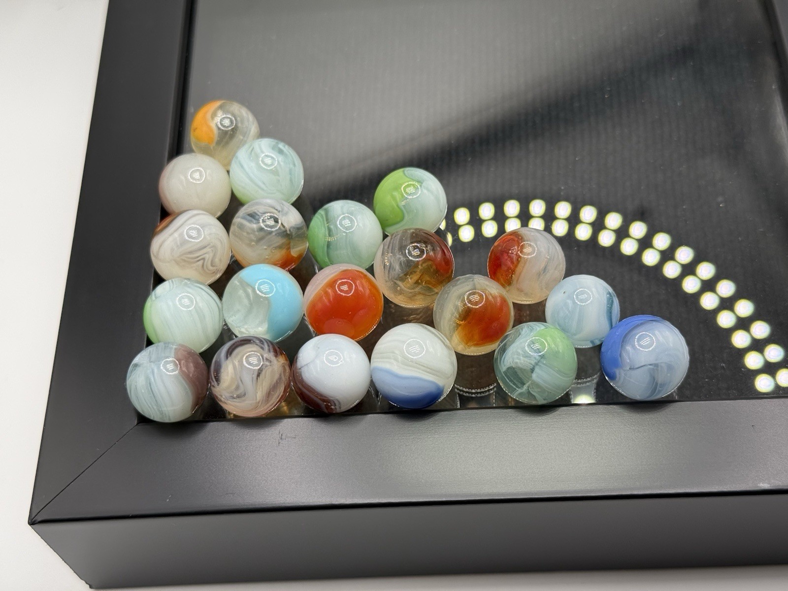 Lot of 20 Vintage Vitro Phantom Conqueror Marbles MIBS NM-M Condition