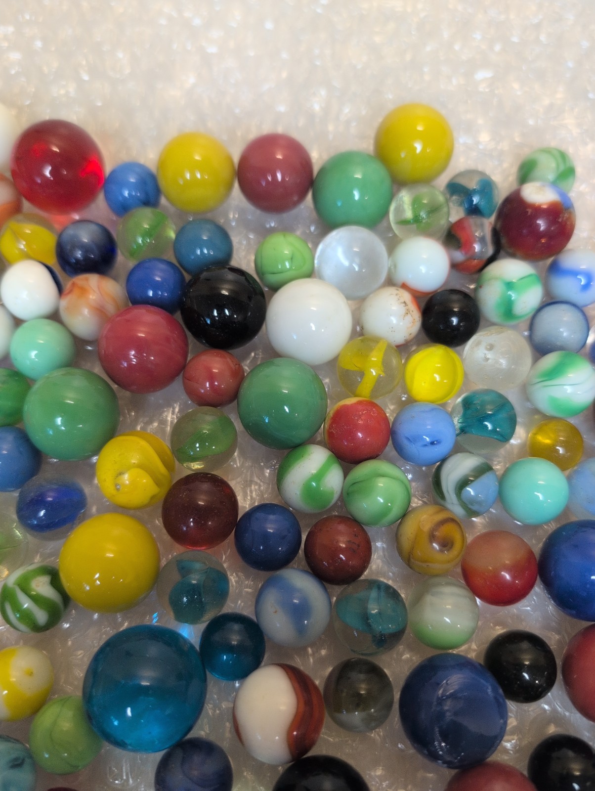 Vintage Antique Marble Lot Of 140+ Pre 1970’s Peltier Akro Agate +
