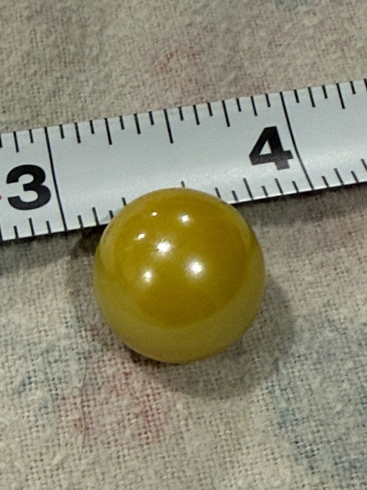 Vintage CAC Rare Yellow Pearl Swirl Christensen Marble