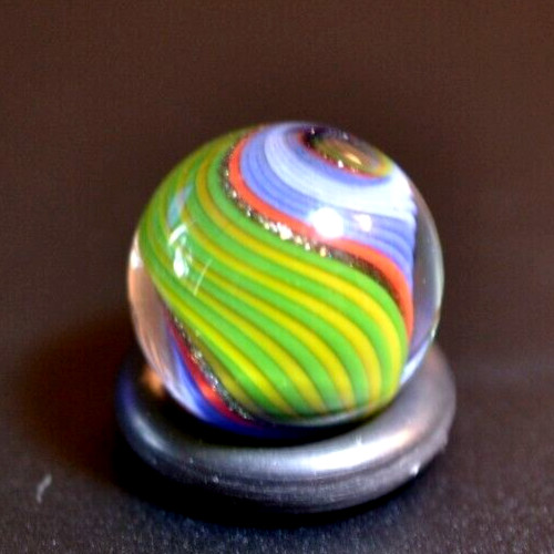 BRYAN TRILLAS GLASS MARBLE/.579″-GRASS & SKY VIEW-AVOCADO,GRASS,GREEN LUTZ,SKY+