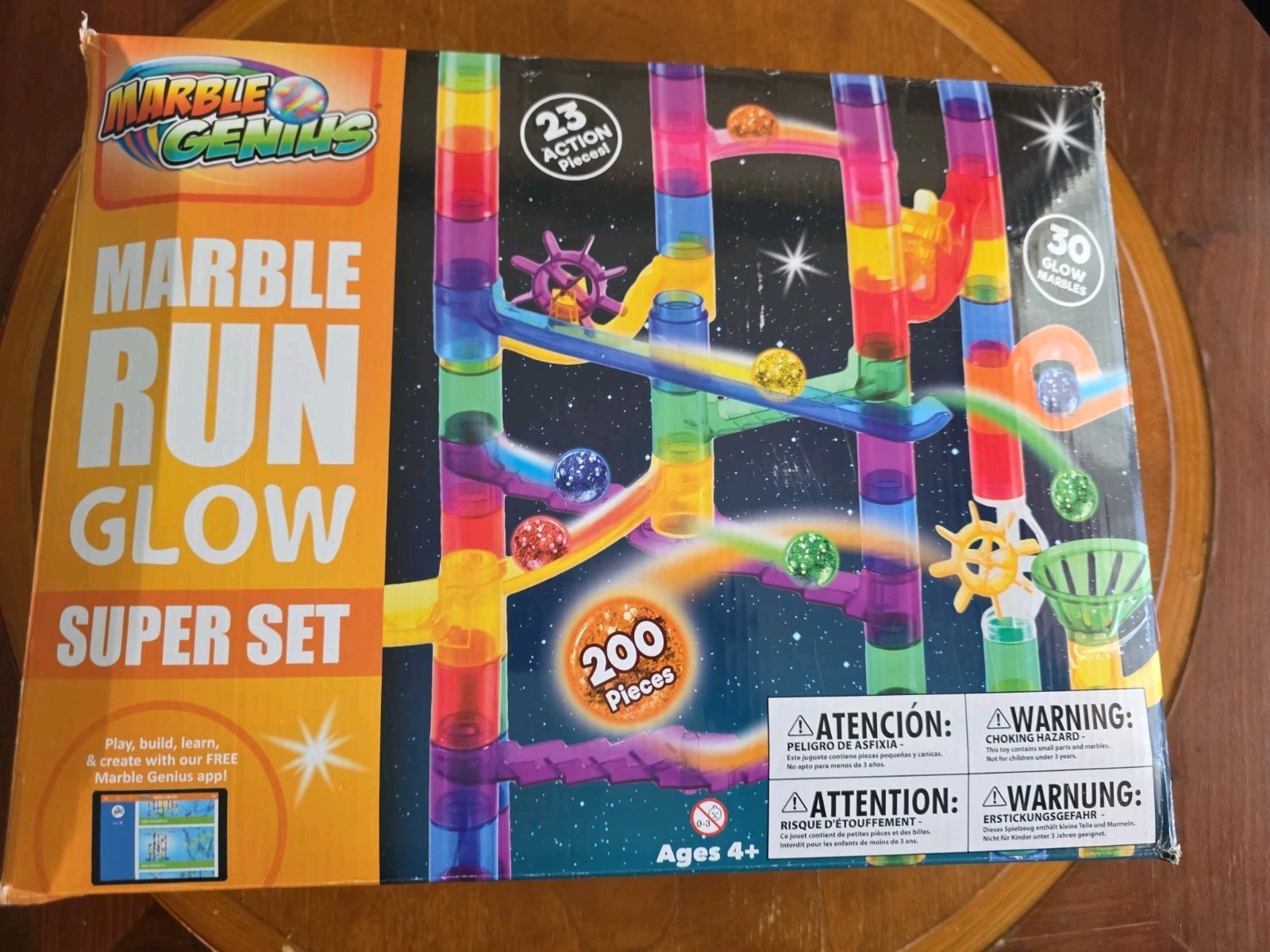 Marble Genius Run Track – 200-Piece, Multicolor, Space Theme – Complete