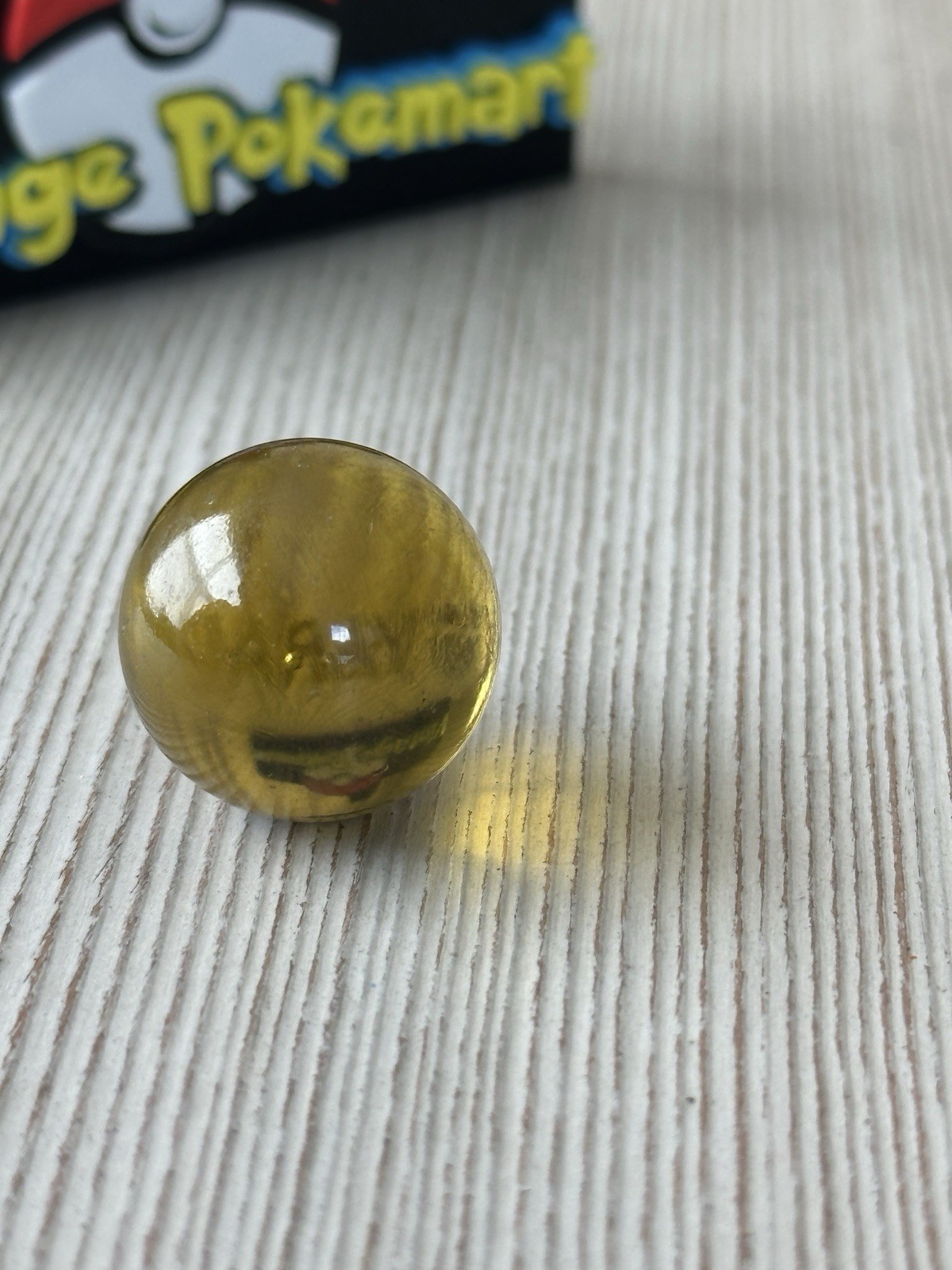 Pokemon Vintage Collectible Marble #130 Gyarados Yellow/Clear RARE VTG Y2K