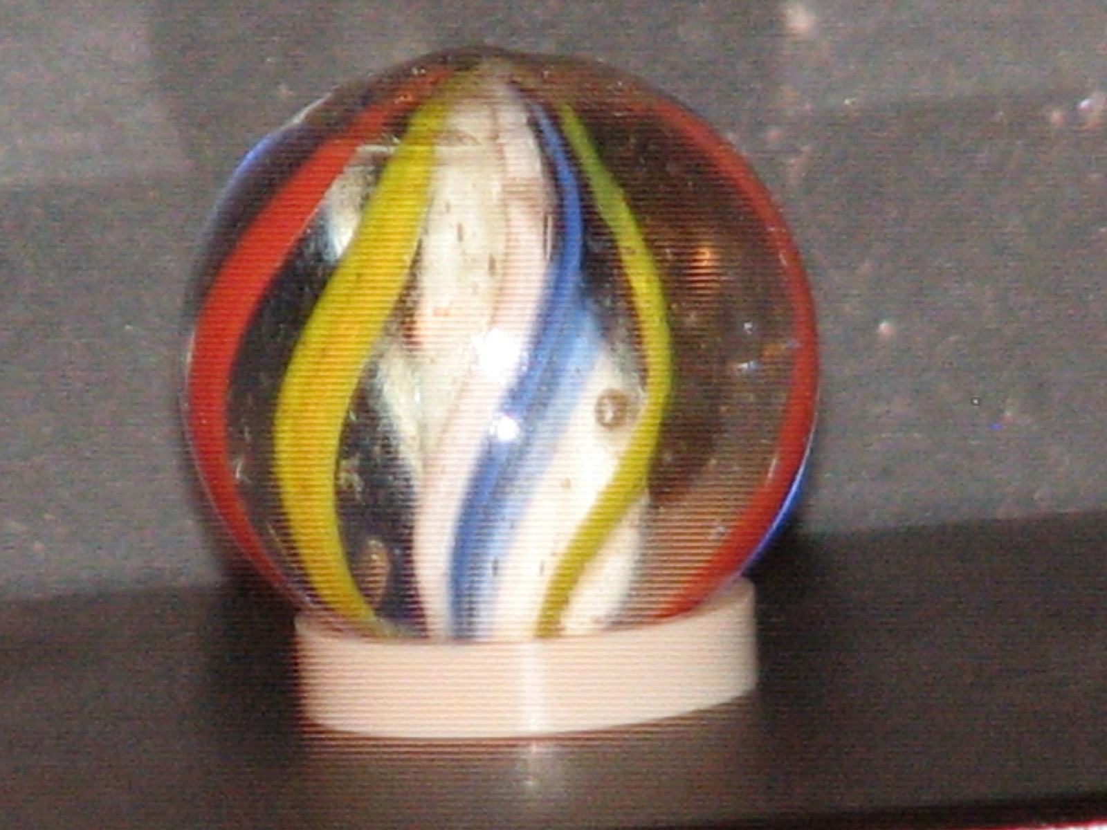 .555 inch dia. Antique German swirl marble