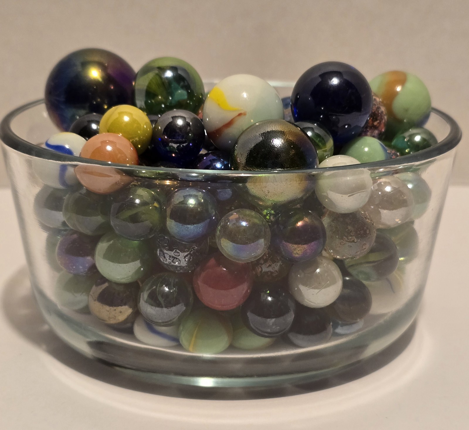 Vintage Marble Lot 150 Pieces Mixed Colors Sizes – Confetti Speckled Glass 3lbs
