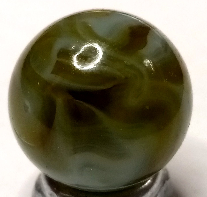 Vintage Alley Agate Flame Swirl Marble .64″ Mint Condition 526050