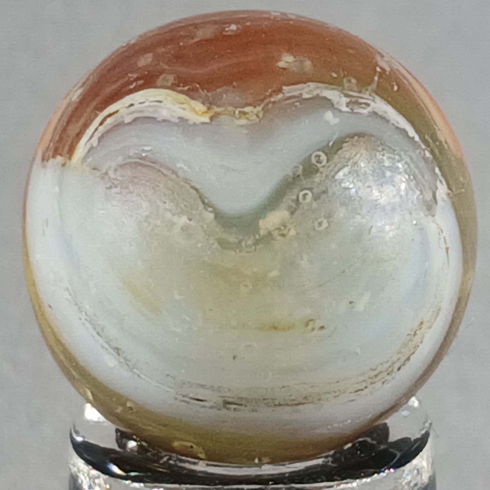 Vintage Vitro Conqueror Marble .61 Inches Near-Mint Condition Combined Shipping