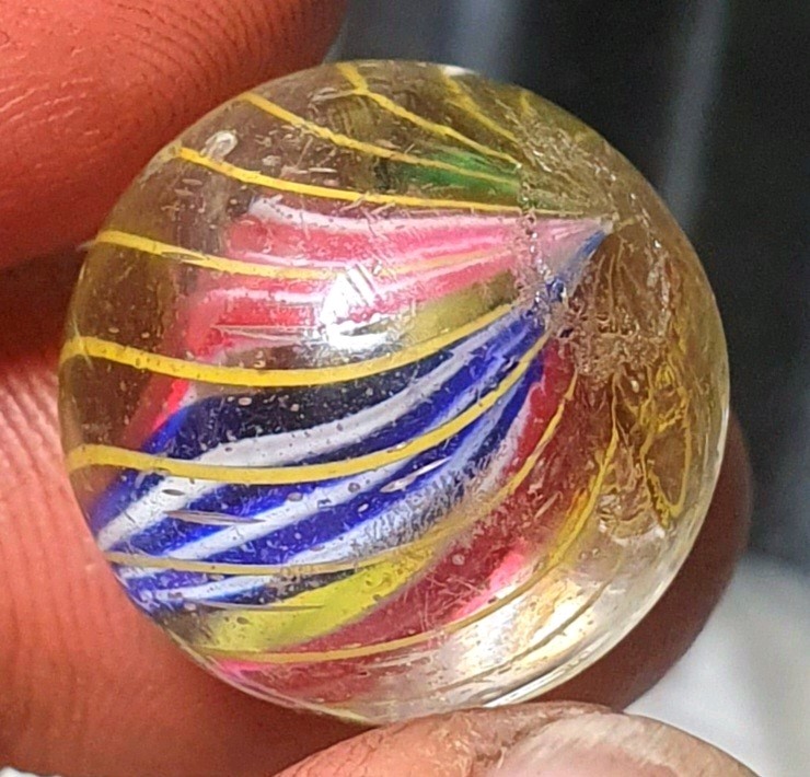 25/32″- Precision Caged Quad Candy Style Divided Core German Marbles (GP) MM