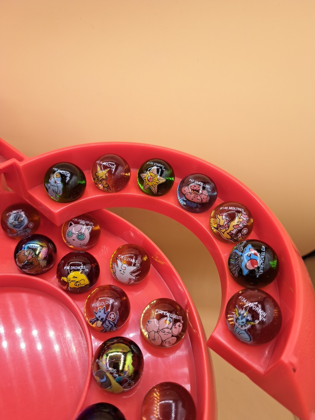 Pokémon Glass Marbles Collection with Poké Ball Case and Character Marbles