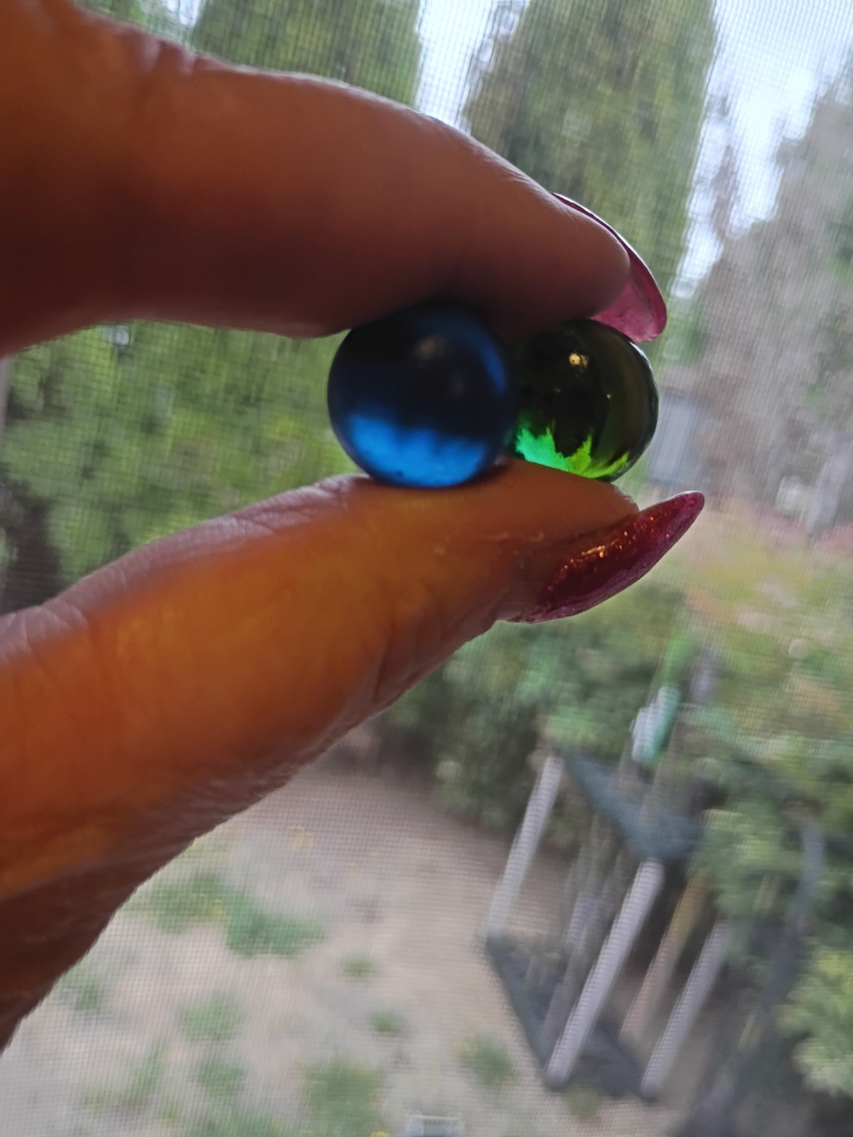 Vintage Marbles Lot Of Six Cat’s Eyes And Others. See Pictures Lot 3