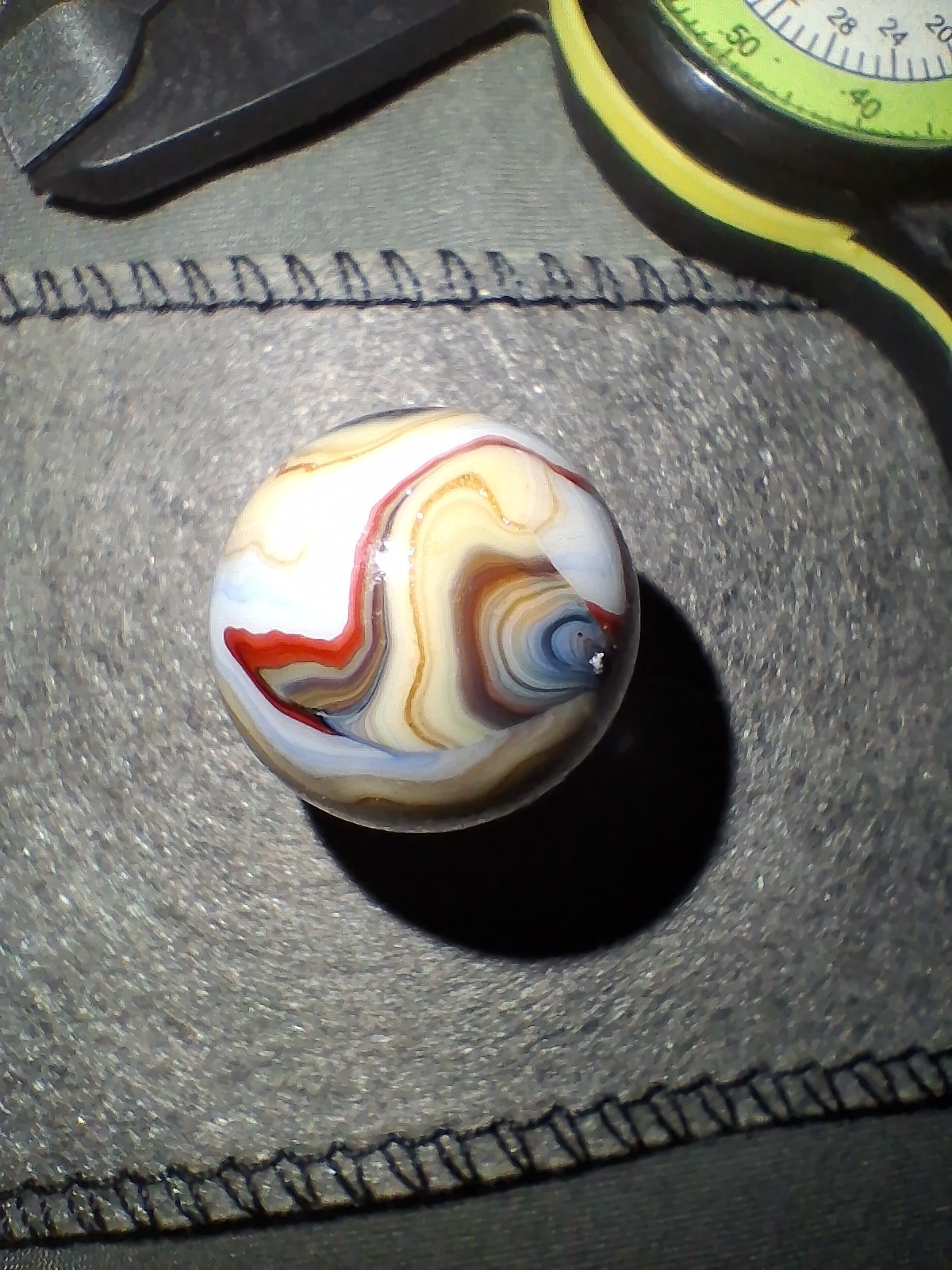 LARGE .82″ JABO “JOKER 1” Gold Rush 2008 MARBLE Mint Asmade
