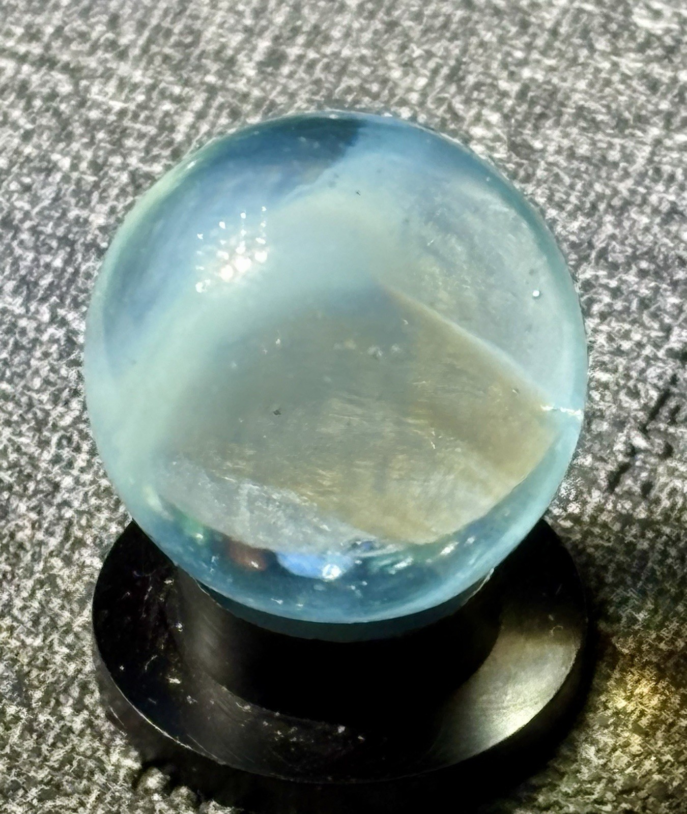 VTG Jackson Swirl Marble Clear/White .60” Mint ! HTF