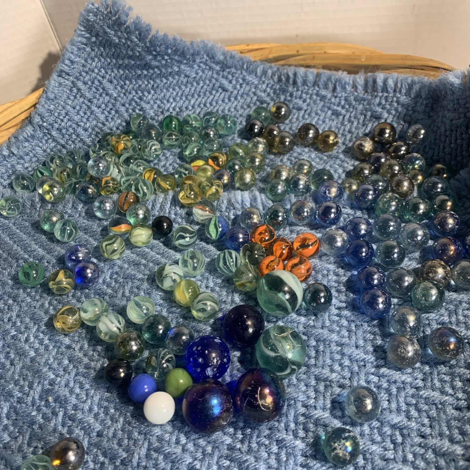 Vintage Marbles Large Lot 163 Pc Incl 6 Shooters READ