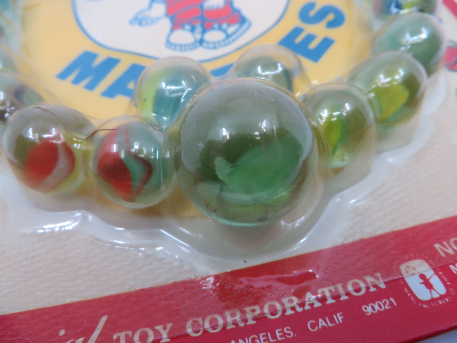 Vintage 1978 Lil Champ MARBLES & POUCH Imperial Toy Corporation NEW NOS Shooter