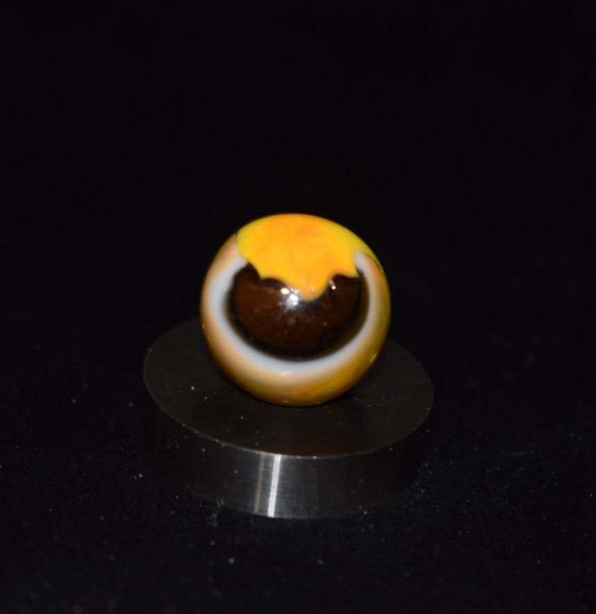 🎃➖⏩Vintage Peltier NRL Rainbo pumpkin 🎃 color opaque base marble .656″ M