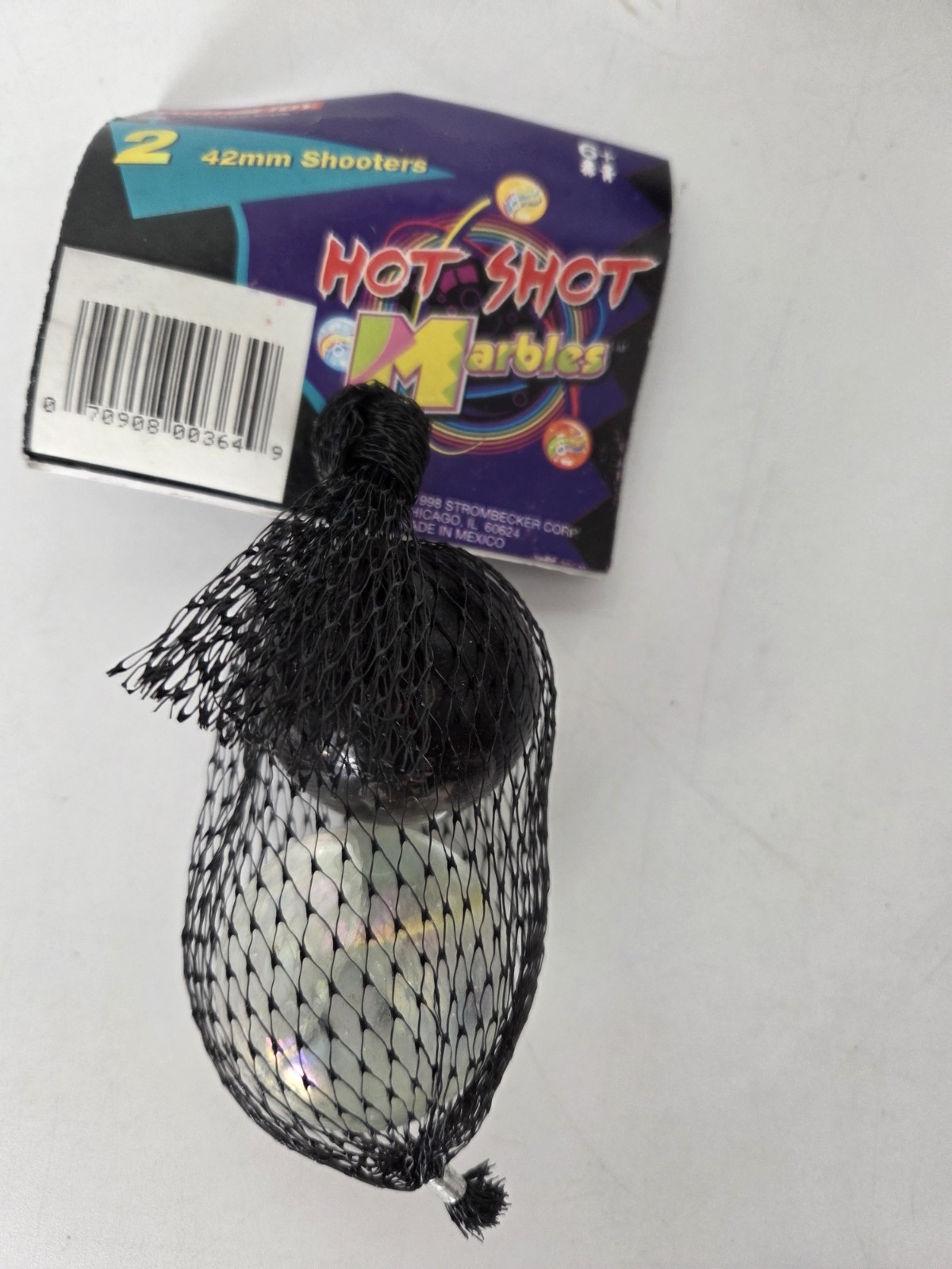 Vintage 1995 Tootsietoy Hot Shot Marbles Sealed 2 42mm Shooter