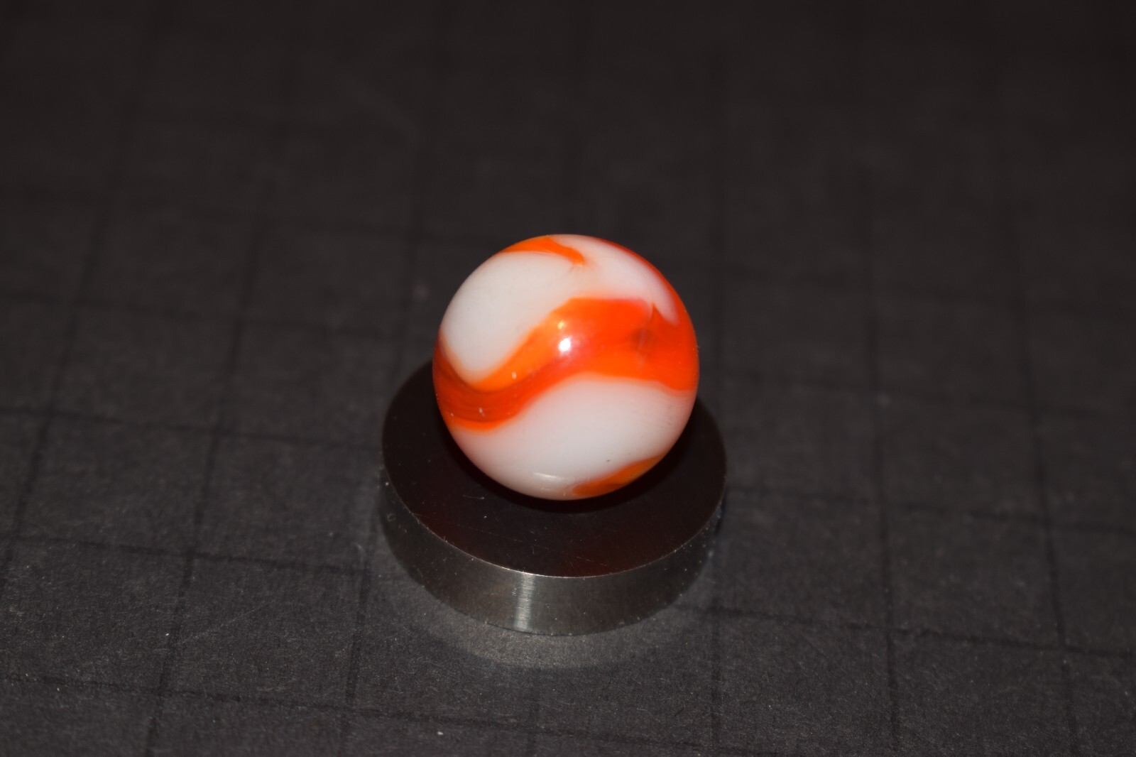 Vintage Alley Translucent🧡Orange Swirl Marble Shooter Size .750″=3/4 MINT
