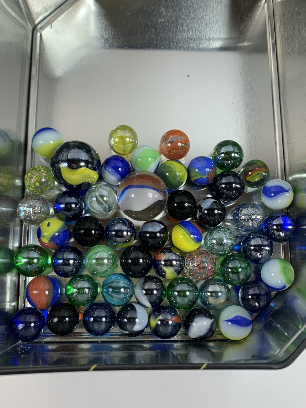 Toyi Amazing Marbles 48 Marbles & 2 Shooters Original Container 2006